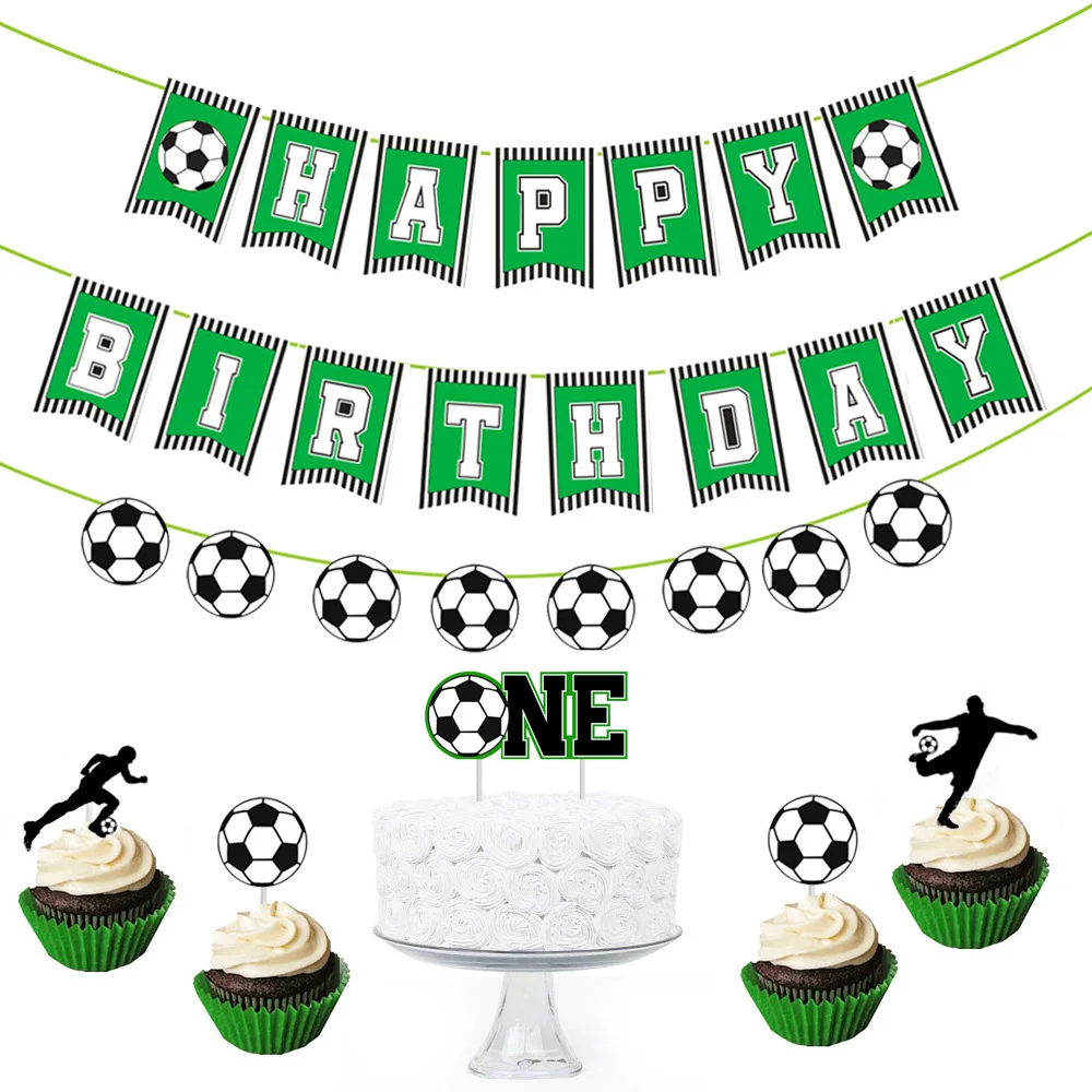 32 дюйма Зеленый Количество воздушных шаров Футбол тематическая вечеринка на