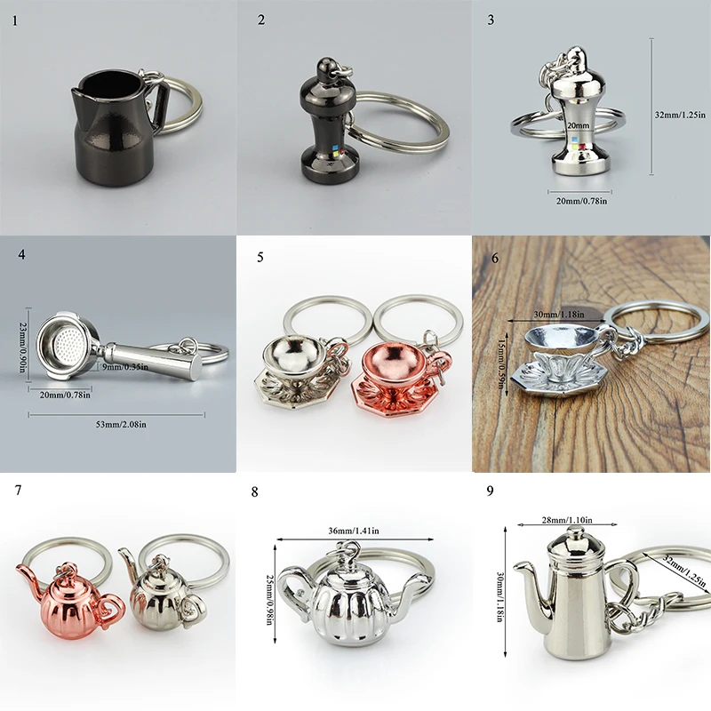 Новый креативный брелок для кофемашины портативный ключей с ручкой аксессуары