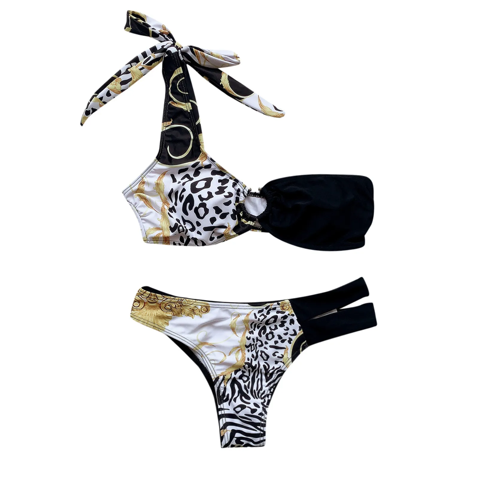 

Women SoBikini 2021 Sexy Women Solid Lace Bikini Set Push Up Swimsuit Beachwear Padded Swimwear Beach Bathing Suit Women Biquini