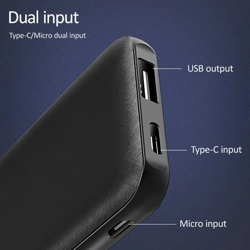USAMS mi ni power Bank 5000 мАч портативное зарядное устройство USB PoverBank Внешнее для iPhone Xiaomi