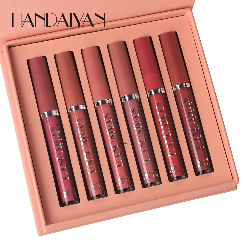 

Matte Liquid Lipstick Set 6 PCS/Lot Waterproof Long Lasting Moisturizing Lipstick Women Lip Tint Beauty Cosmetics Set