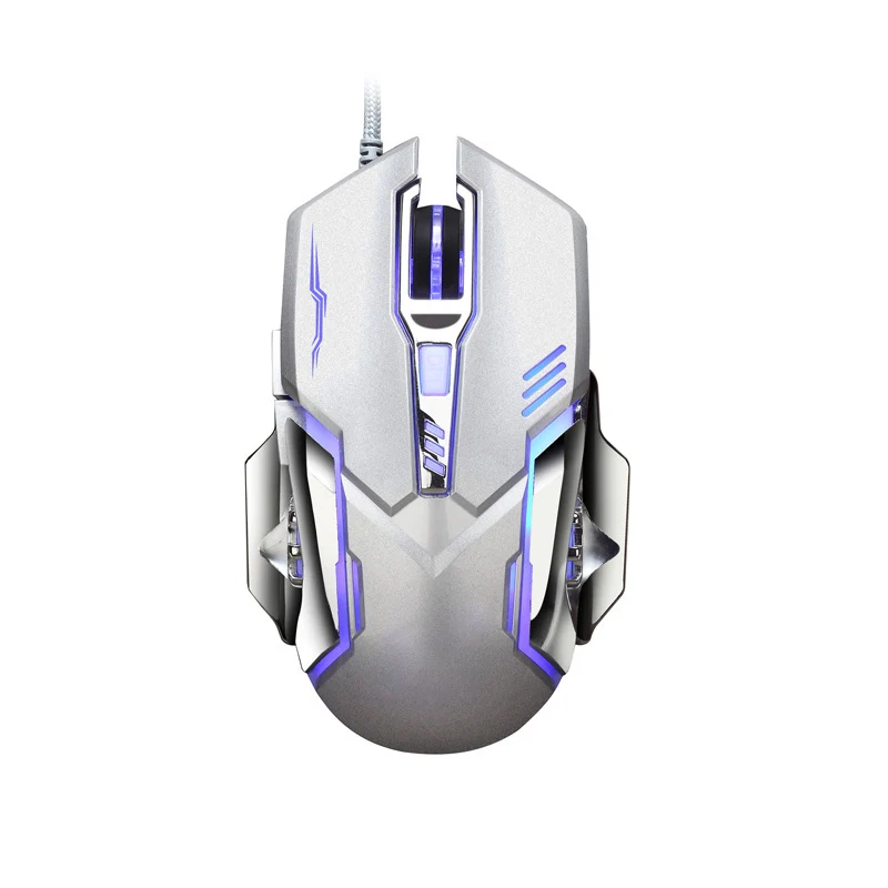 

Профессиональная Проводная игровая мышь, игровая мышь USB 4800DPI, регулируемая светодиодсветодиодный оптическая мышь с подсветкой