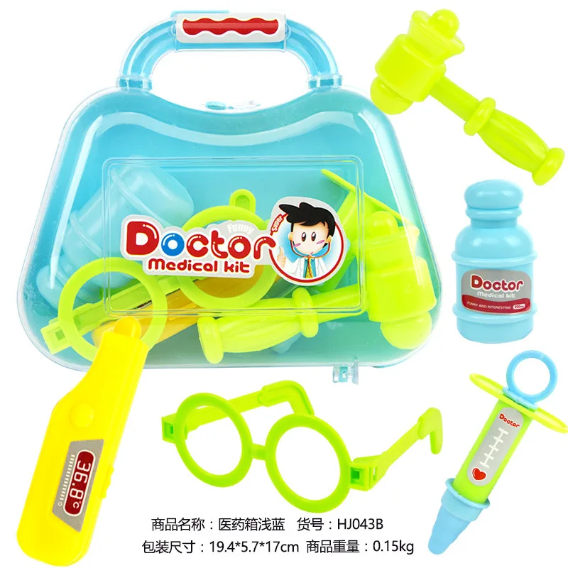 

Children's Medicine Toolbox Nurse doctor Set Simulation House Role Pretend Play Educational Toys For Kids Boys Girls Gifts