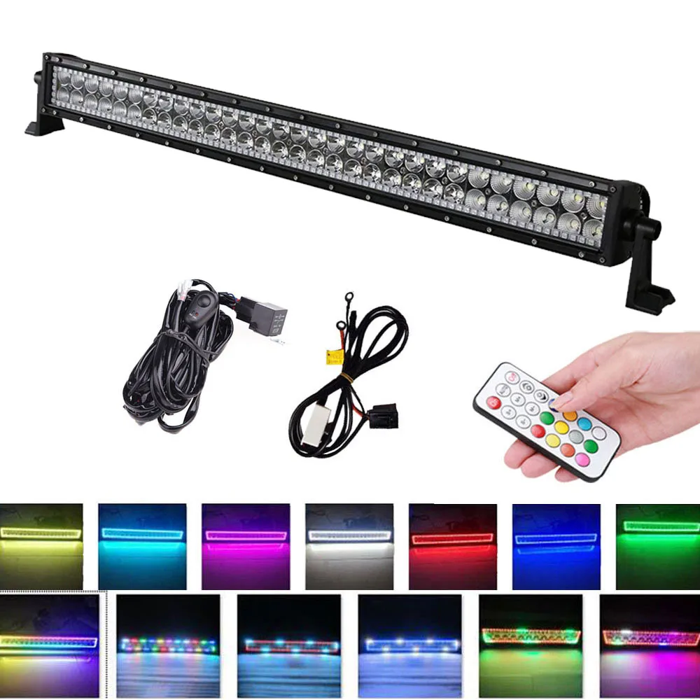 Автомобиль 32 &quotвнедорожный погоня RGB светодиодный стробоскопический светильник
