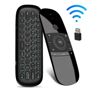 2021 newest fly air mouse abs wireless keyboard mouse rechargeble mini remote control for smart android tv box mini pc computer free global shipping
