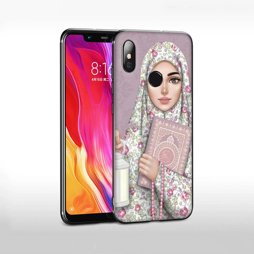 Oriental Woman In Hijab Face Muslim Islamic Gril Eyes TPU Case for Huawei Honor view 20 9x Pro P smart Z Plus Mate 30 Lite | Мобильные