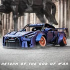 Конструктор суперавтомобиль GTR RSR, механический, высокотехнологичный, 1:10, низко лежащий автомобиль, игрушки для мальчиков, подарок 10221