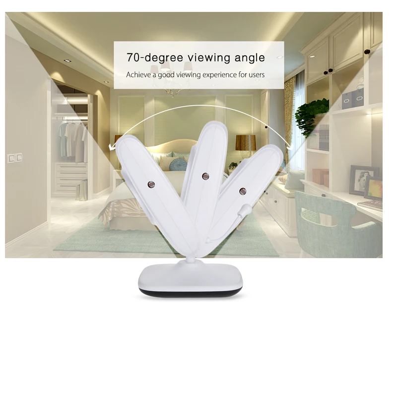 720P HD 7 &quotбеспроводной радионяня с двумя цифровыми камерами ИК ночного видения