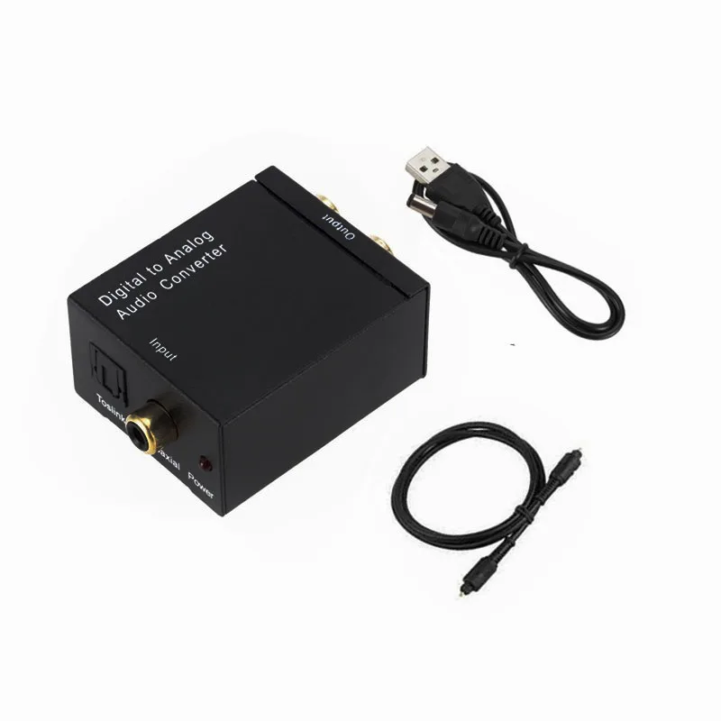 Цифро аналоговый аудио преобразователь Toslink из оптического волокна коаксиальный