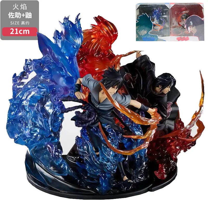 

21CM New Naruto GK Uchiha Itachi Sasuke Susano Crow Action Humanoid Anime Toy Model Children's Gift Movie & TV Finished Goods