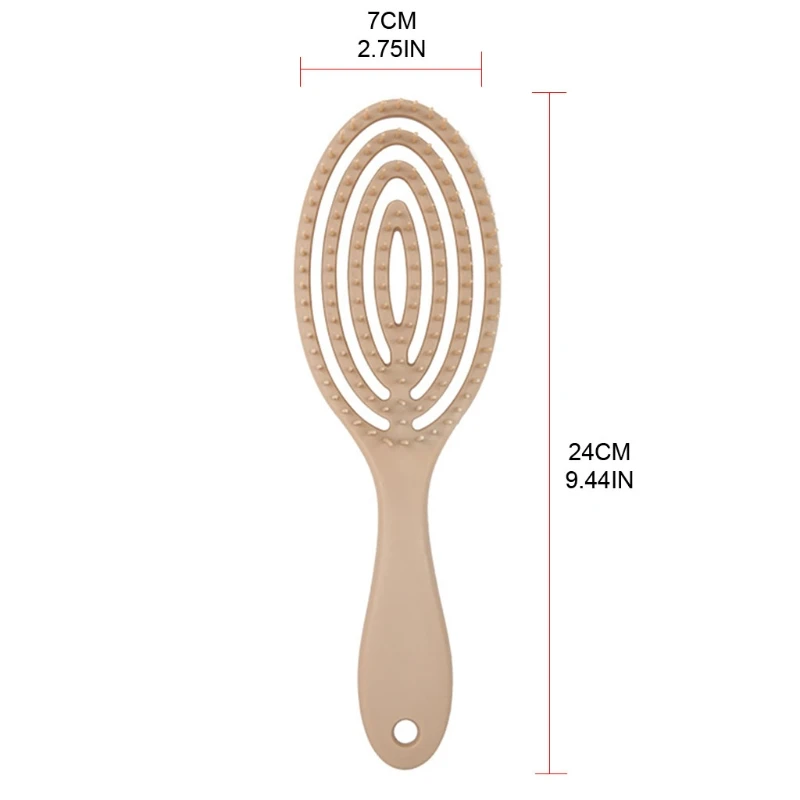 

Paddle Hair Brushes Hollow Out Wet Dry Detangling Comb Shower Scalp Massage