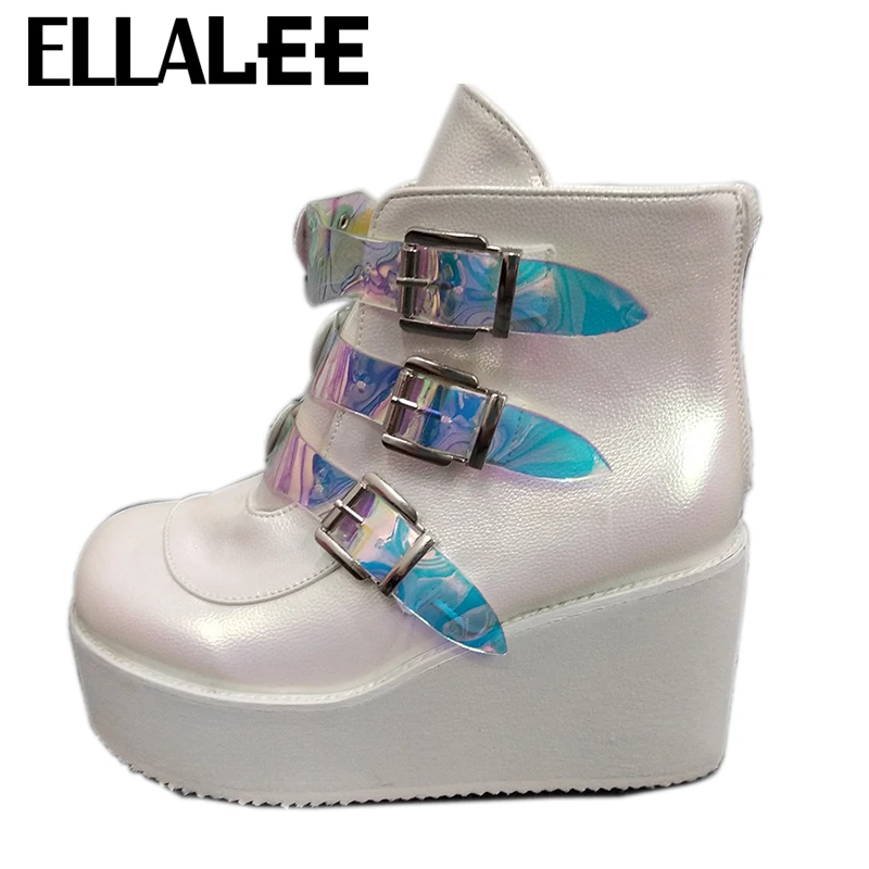 Ботинки женские на высоком каблуке модная обувь с пряжкой молнии сзади черные