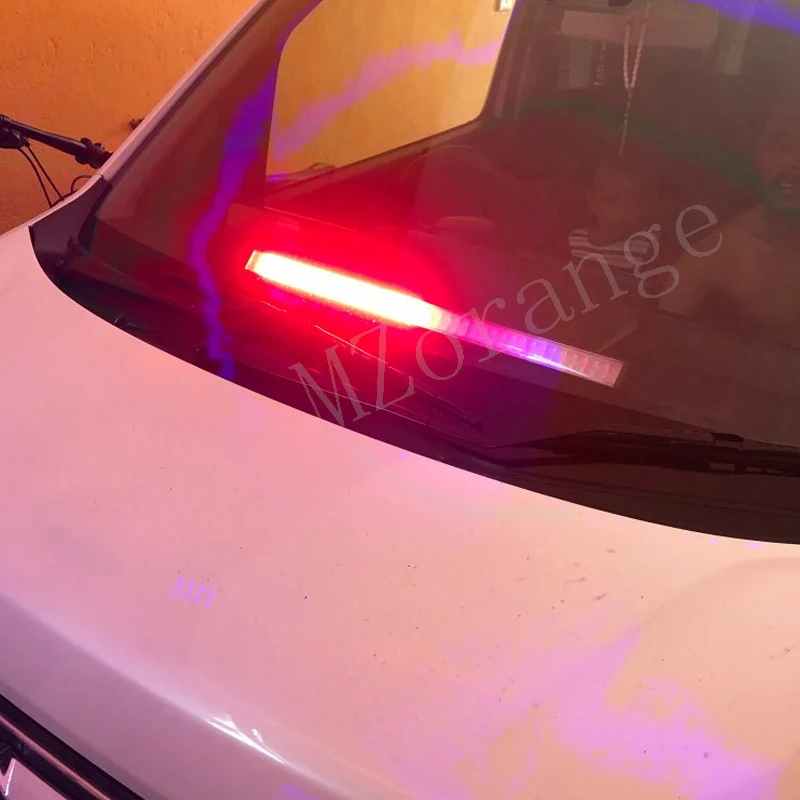 12V автомобильный флэш-сигнал аварийный пожарный полицейский Маяк лобовое стекло 80 светодиодный мерцающий светильник Предупреждение светильник автомобиль грузовик высокий уровень Мощность яркий