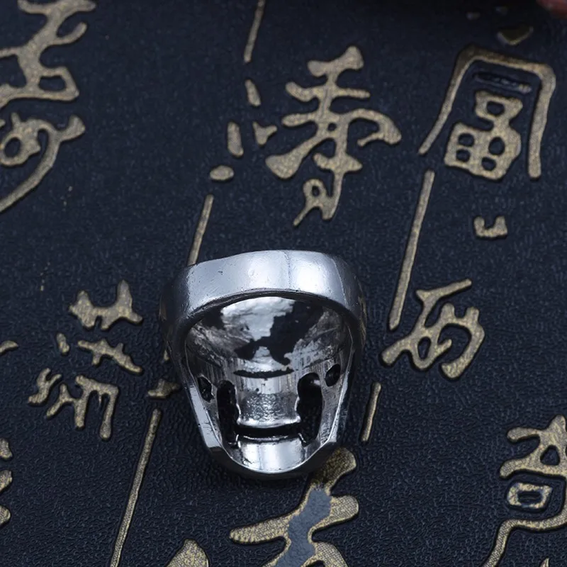 DIY Хип Хоп череп кольцо для панков кольца в виде черепа мужчин винтажные мужские