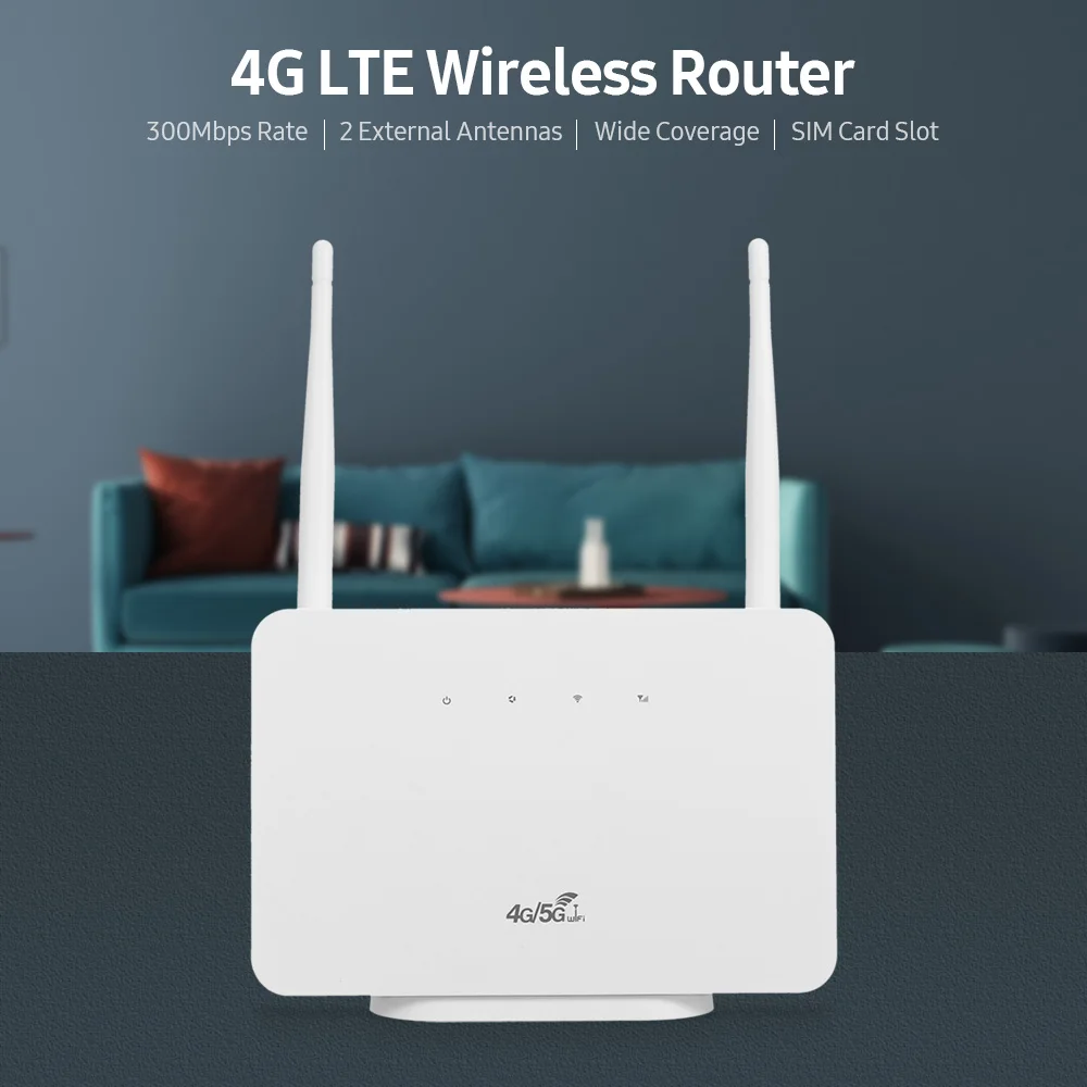 4G Беспроводной маршрутизатор LTE CPE 300 Мбит/с с 2 внешние антенны высоким