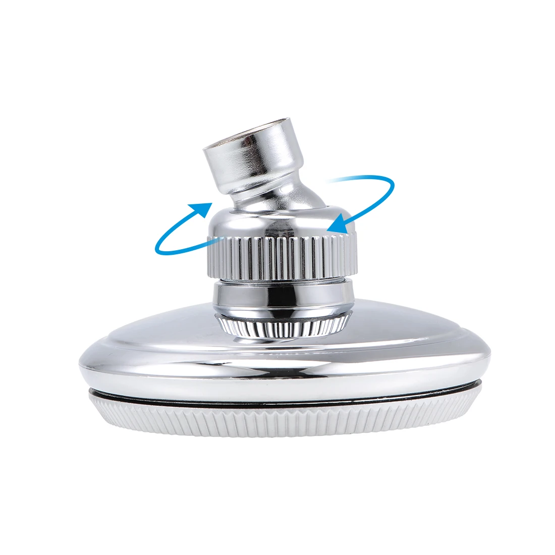 

PT1/2 Thread High Pressure Shower Head 98mm Dia Anti-leak Fixed Chrome Showerhead Adjustable Metal Swivel Ball Joint