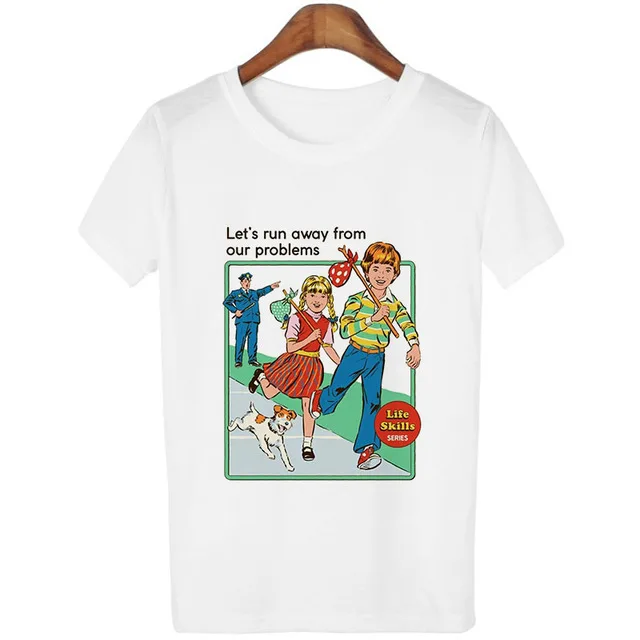Винтажная одежда 90 s, футболка с надписью «Dont Talk To Strangers», Забавные топы 80s Tumblr, футболки с круглым вырезом и коротким рукавом, белая женская футболка