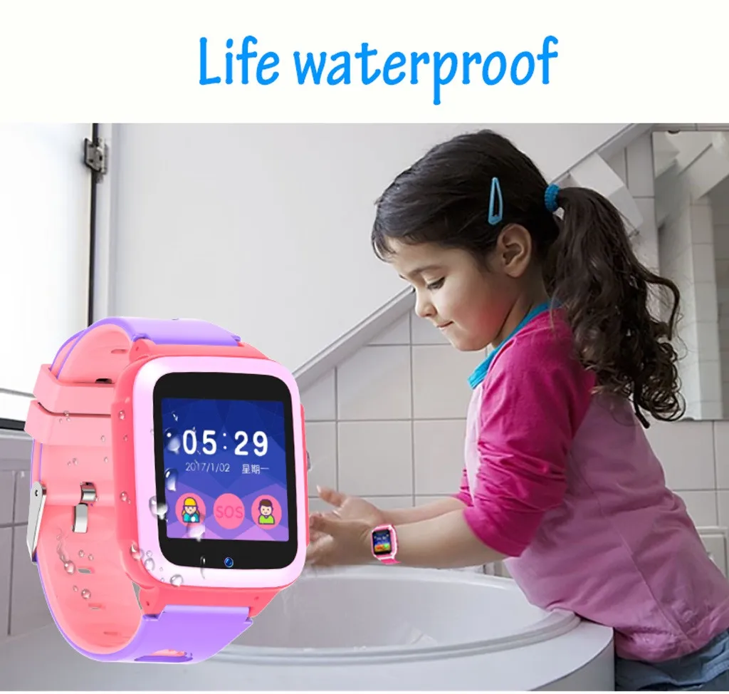 Дети gps Smartwatch1.44 дюймов Анти-потеря Смарт-часы для детей девочек мальчиков камера SOS регистратор сигнала тревоги для Ios Android