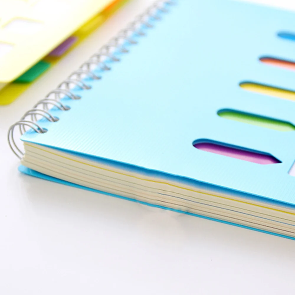 

Side-spiral Notebooks Thicken Notepad Category Notepad Students Stationery for Diary Journal Travel (A5 Middle Size Blue)