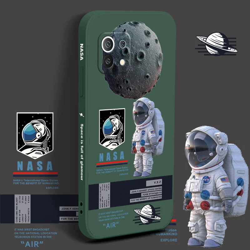 

Fortress Astronaut Case For Xiaomi Mi 11 lite Ultra 11i 10T 9T Pro Lite 10 10S 9 8 lite Pro Poco F2 X2 F3 Pro Phone Back Cover