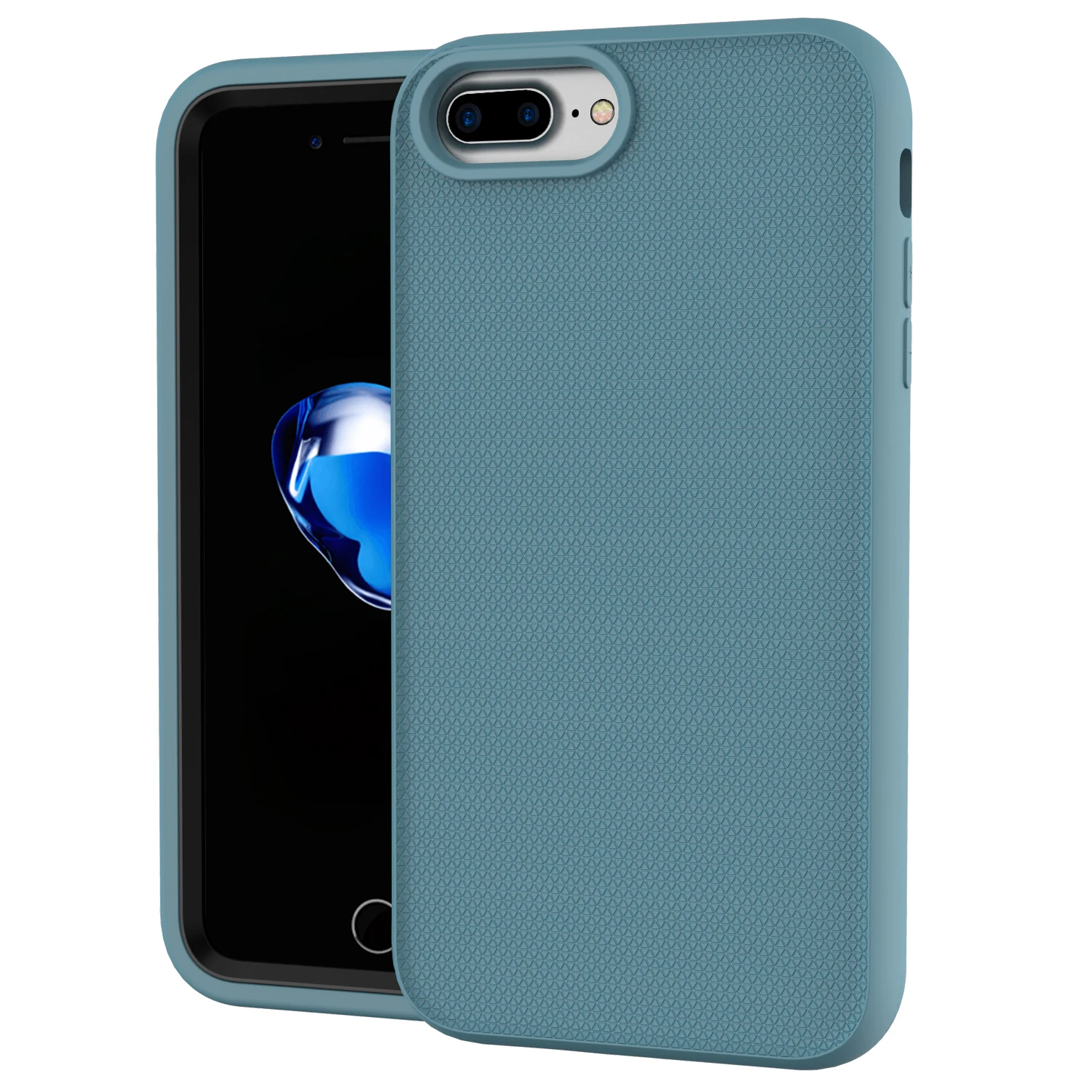 

All-inclusive Phone Case For iPhone 8/7 Plus 6/6s Plus, Pure Color TPU Material Anti-drop Three-layer All-round Protective Shell