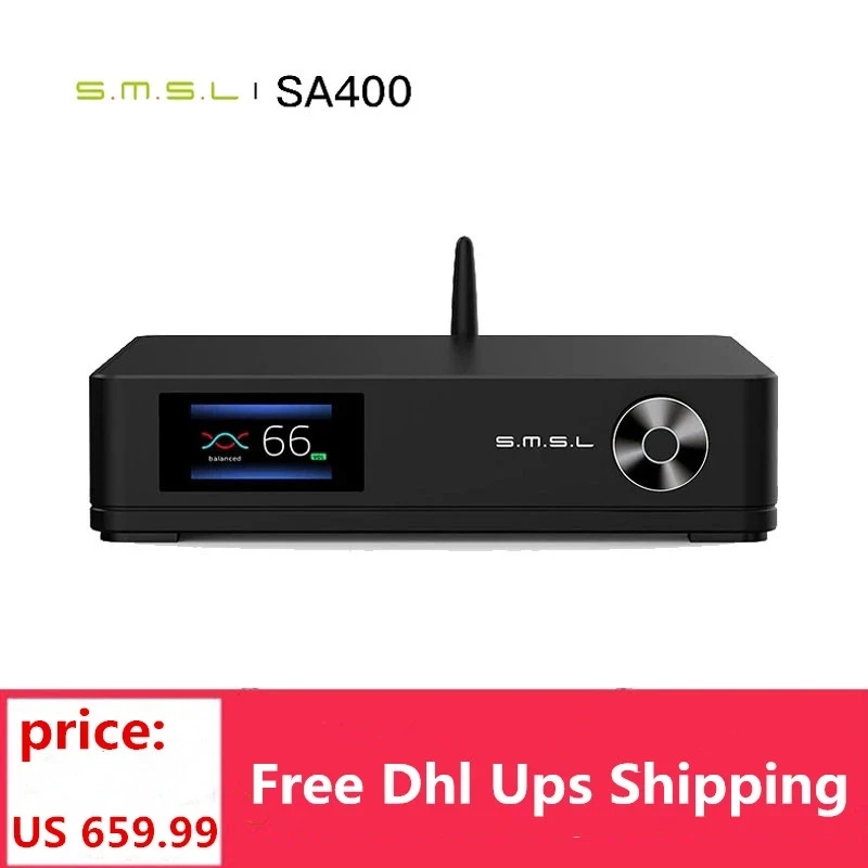 Усилитель мощности SMSL SA400 Hi-Fi усилитель с высоким разрешением NJW1195 выход