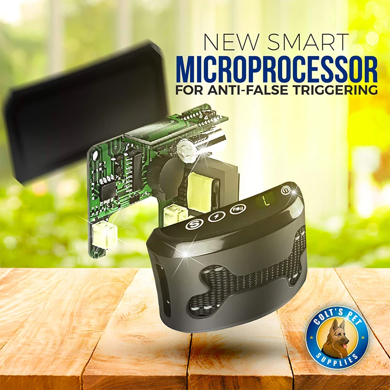 Перезаряжаемый водонепроницаемый электронный ошейник для собак тренировок без