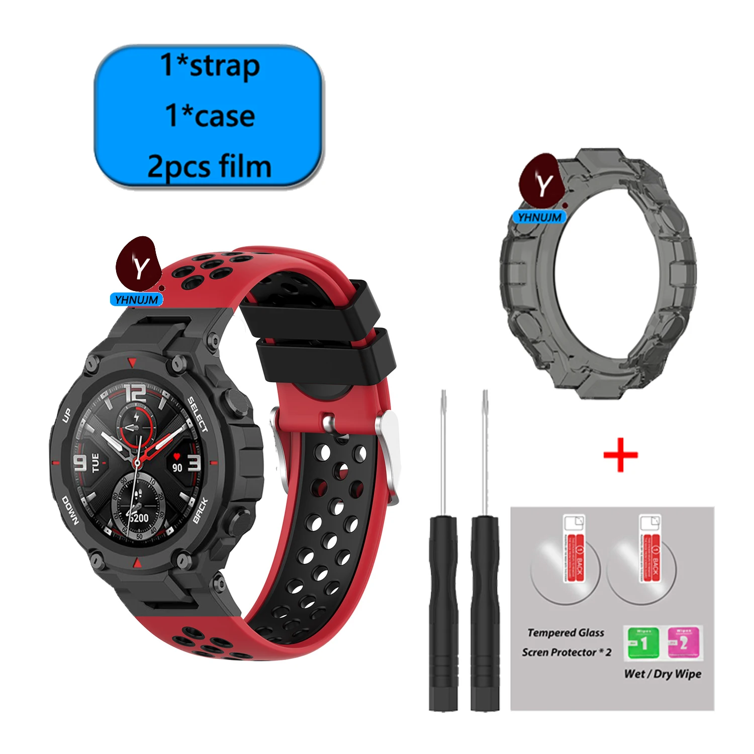 

Силиконовый ремешок для amazfit t rex pro, спортивный браслет для amazfit trex, защитный чехол для amazfit t rex pro