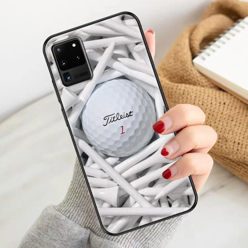 

Sport Titleists-Golf Ball Phone case For Samsung Galaxy Note 4 8 9 10 20 S8 S9 S10 S10E S20 Plus UITRA Ultra black fashion coque