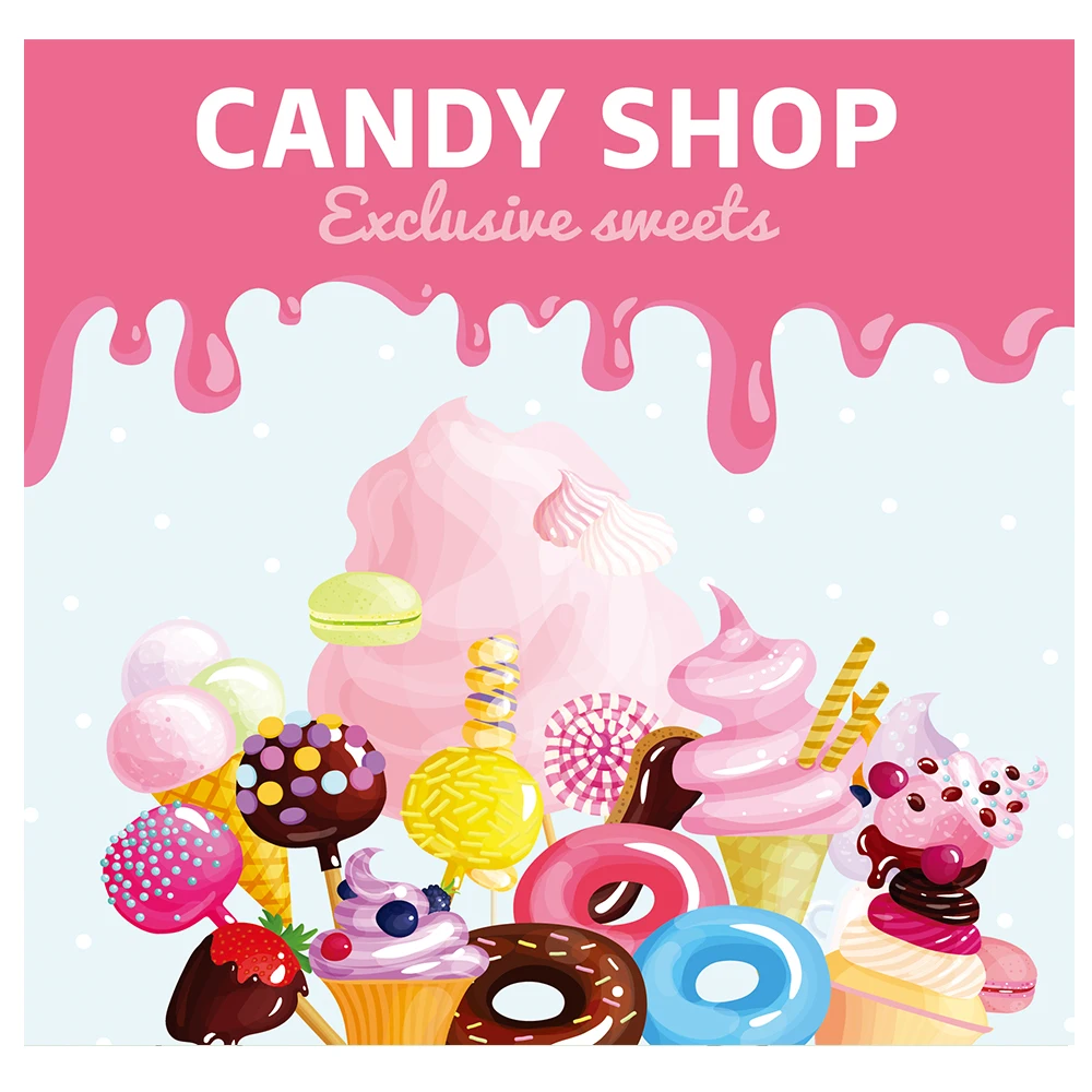 Фоны для фотостудии с конфетами Кондитерские фоны | Электроника