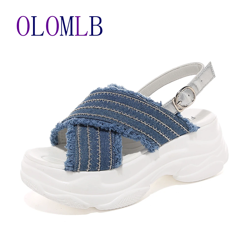 Новинка Модные женские сандалии повседневные льняные парусиновые летние туфли