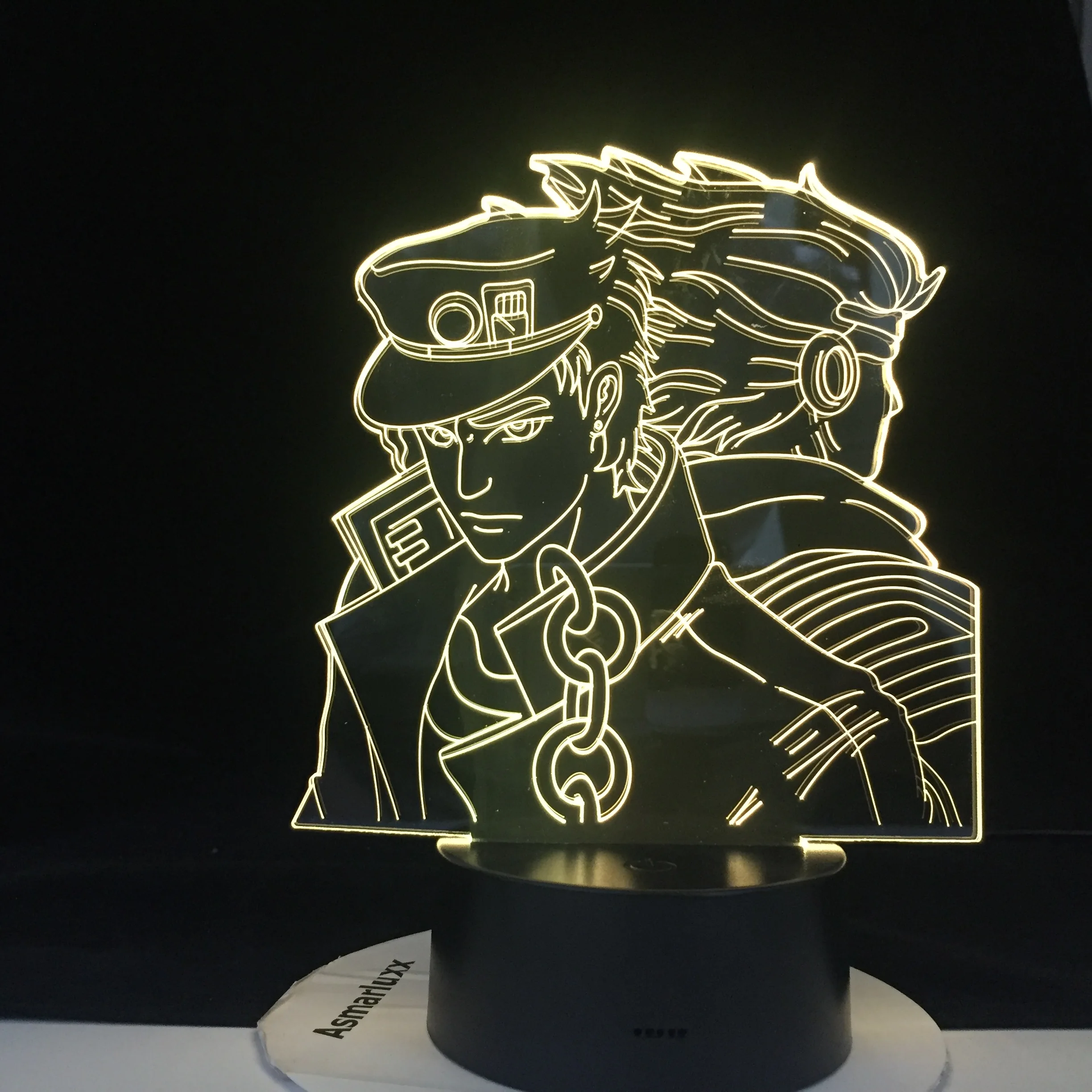 JOTARO STAR PLATINUM светодиодный светильник в стиле аниме JOJO'S BIZARRE ADVENTURE ночник с