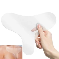 reusable anti wrinkle chest pad silicone transparent removal patch face skin care anti aging breast lifting chest patch flesh