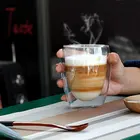 Детская одежда на рост 80, 250350450 мл чайник для заварки из термоустойчивого с двойными стенками, Стекло чашки для молока кофе ручной работы здоровый напиток кружка Чай кружки прозрачный посуда для напитков