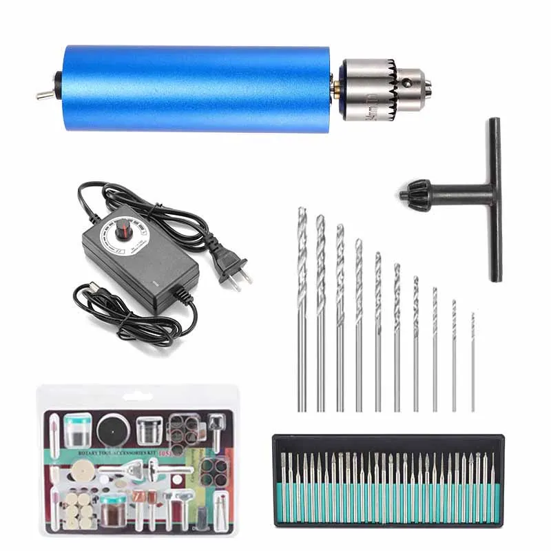 

ZK30 13000RPM Adjustable Electric Hand Drill DC3V-12V Motor Drilling Compact Set 0.3-4mm DIY Woodworking Tool Portable Hand Tool