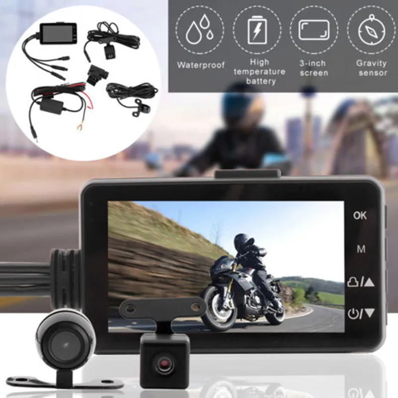 3 &quot1080 P HD мотоциклетная камера DVR мотор видеорегистратор со специальным