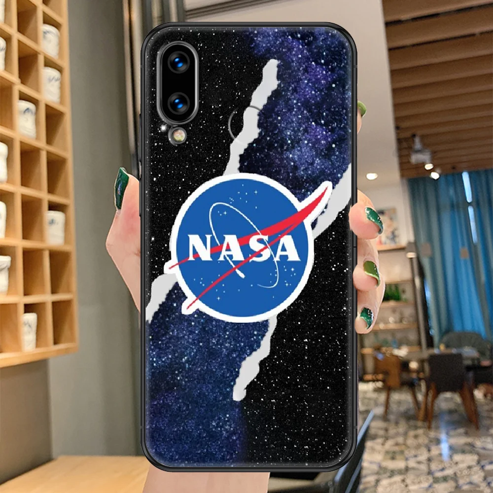 

Nasaing astronaut Phone case For Huawei Honor 6 7 8 9 10 10i 20 A C X Lite Pro Play black fashion bumper 3D coque pretty cover