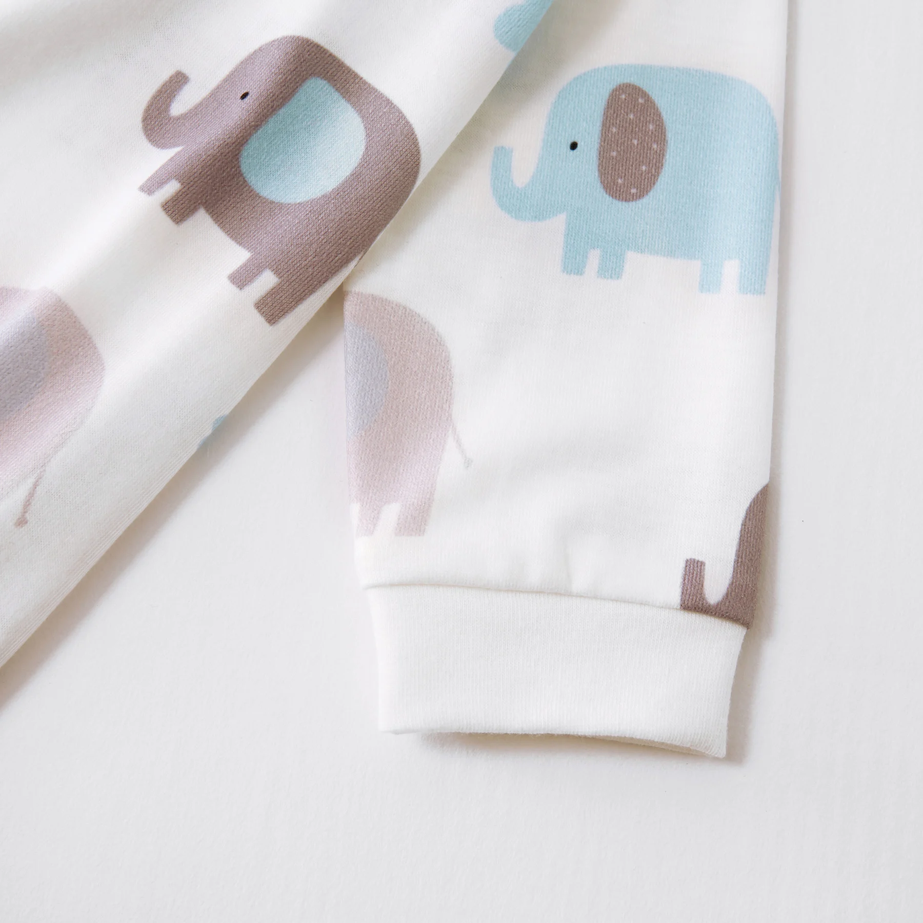 PatPat/хлопковый комбинезон с длинными рукавами и Рисунком Слона для маленьких