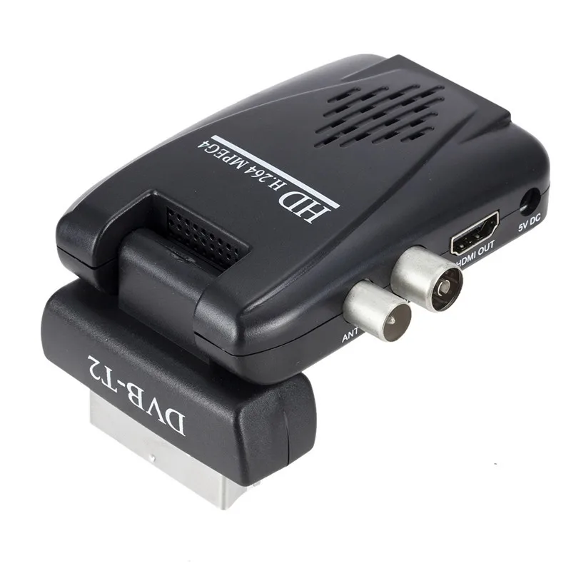 HD Scart Dvb T2 Digital Tv Tuner Decoder Supports HDMI/Scart Output 1080P Usb Port t2 tuner |