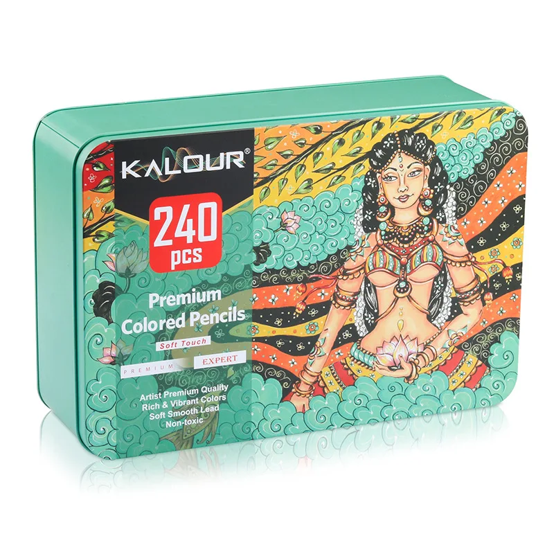 Набор цветных карандашей KALOUR 240 шт. профессиональные художественные цветные