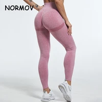 normov sexy seamless leggings women slim high waist squat proof fitness bubble butt legging push up gym sport workout leggins