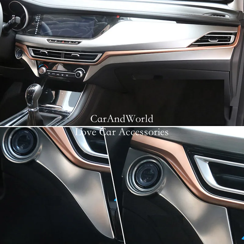 Панель центральной консоли из нержавеющей стали для Changan Eado XT 2018 2019 рамка