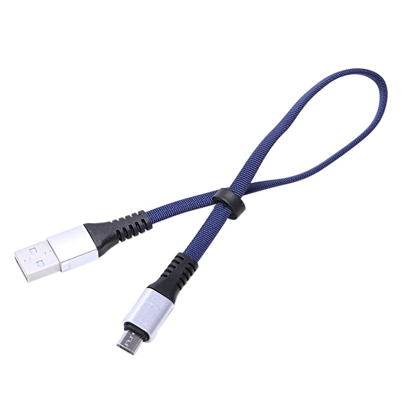 2x USB к микро usb Короткие ботинки на плоской подошве зарядный кабель с