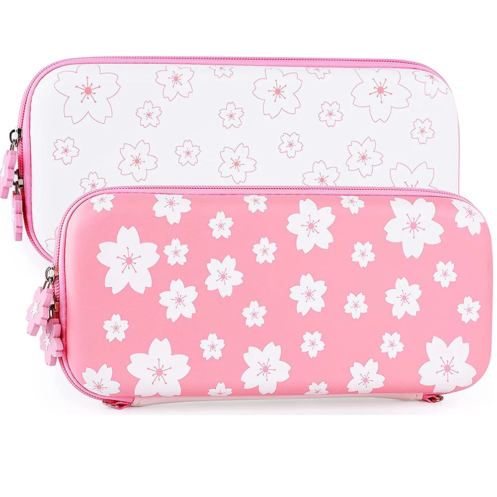 

Розовый чехол Sakura для переноски для Nintendo Switch Lite, портативный жесткий чехол для путешествий, чехол для Nintendo Switch oled, аксессуары