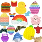 2021 Новая игрушка антистресс Спиннер палец рукоятка простой улыбающегося для снятия стресса, взрослых и детей игрушки деком Пресс литий-ионный под Пресс симпл димпл пупырка антистресс антистресс пузырьки