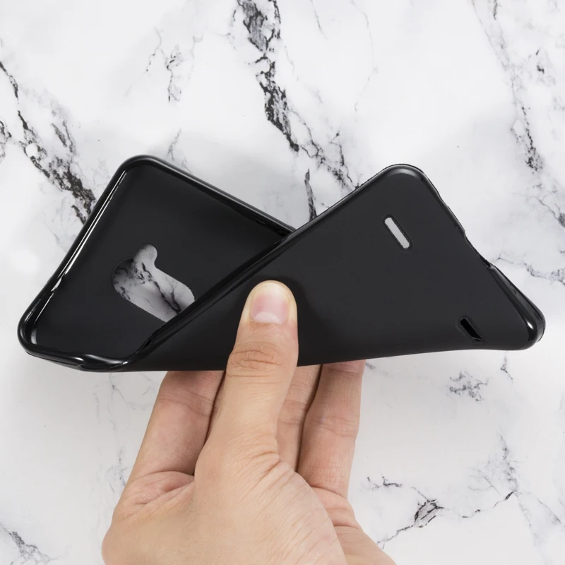 Чехол из искусственной кожи чехол для телефона zte Blade V7 Lite флип-чехол для zte Blade V7 Lite бизнес-чехол Мягкая силиконовая задняя крышка - Цвет: Black Soft Silicone