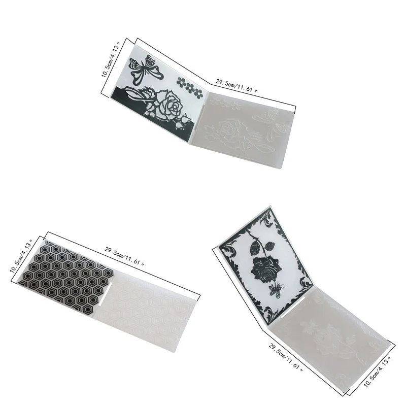

Paper Card Craft Christmas Series Plastic Template Wedding Photo Album Bump Plastic Embossing Folder Card Making DIY Scrapbook