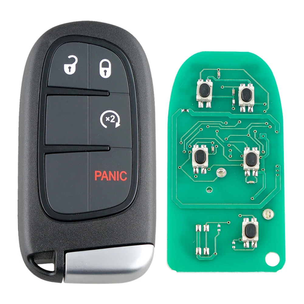 Замена автомобильного ключа 433 МГц 4 кнопки дистанционного смарт-брелок с чипом