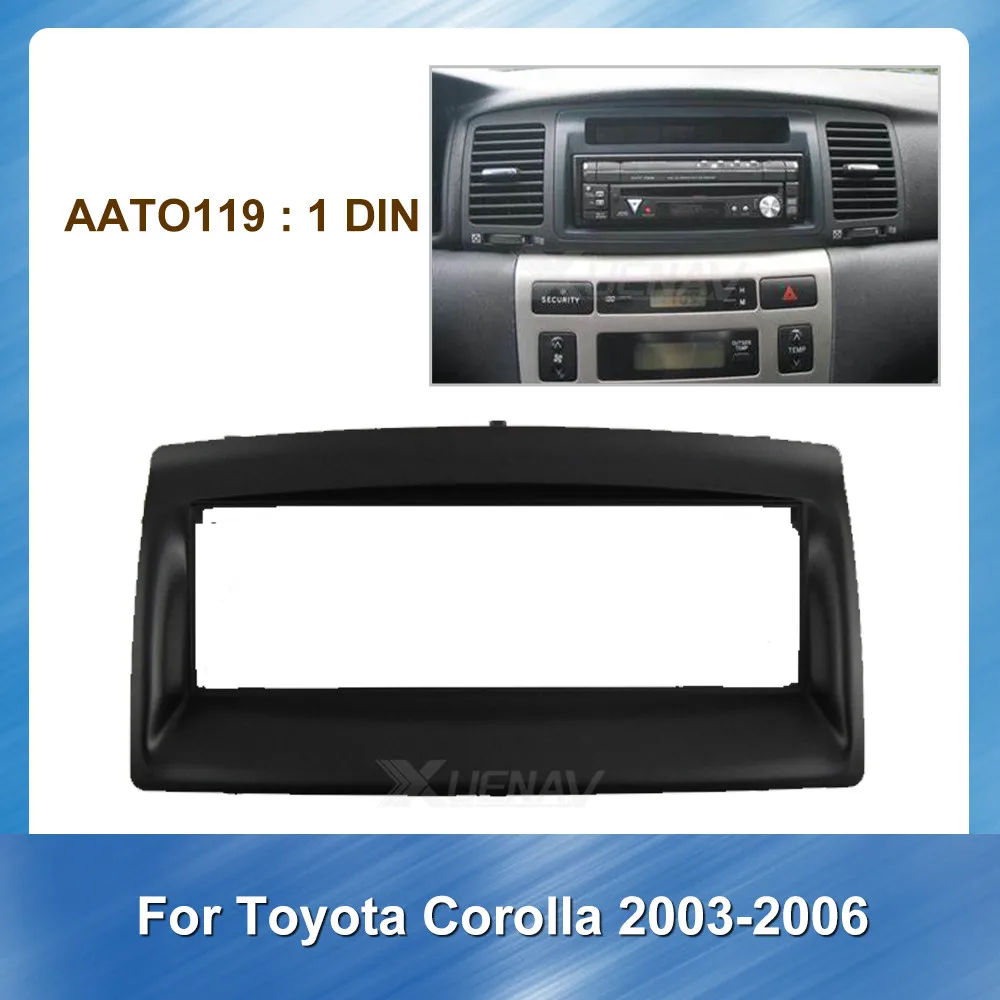 Car Radio Fascia GPS navigation for Toyota Corolla for Toyota 2003-2006 refitting DVD frame Auto Multimedia fascia Audio Frame