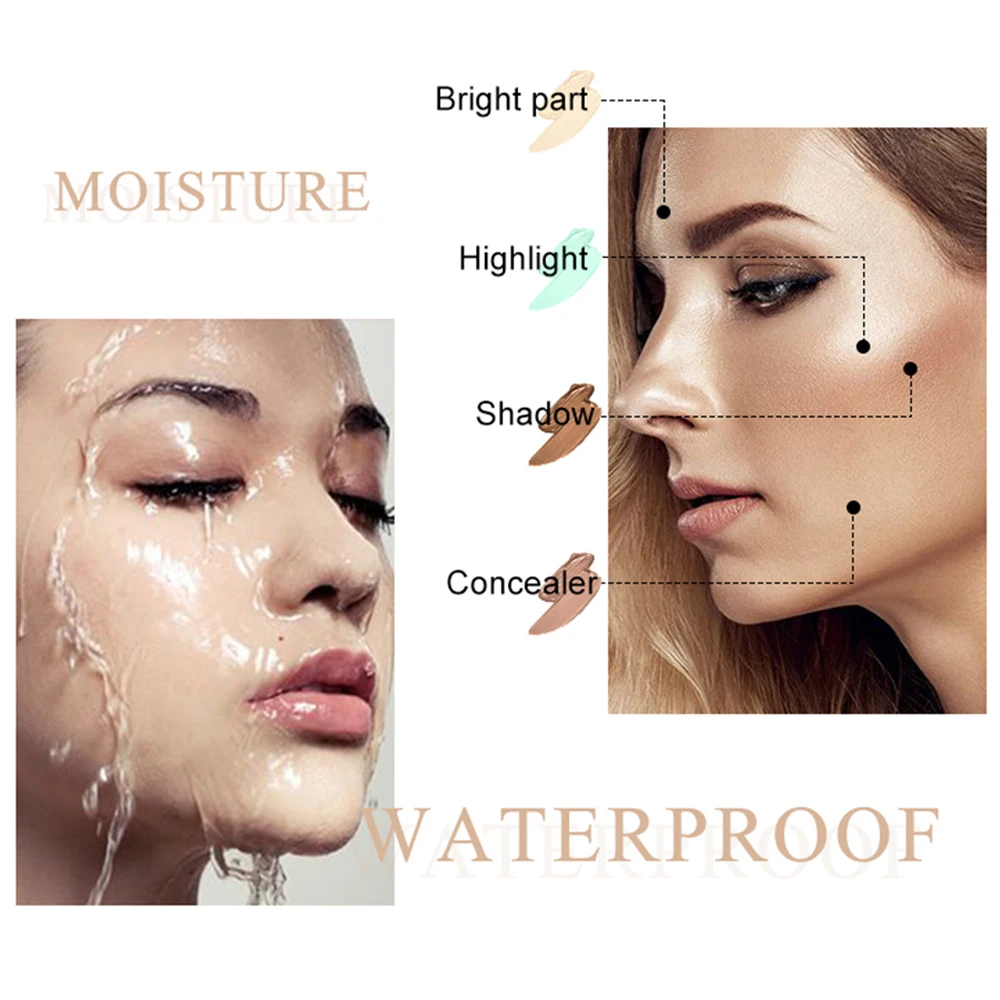 5 Colors Long-lasting Liquid Concealer Face Cream Waterproof Color Corrector Make Up Perfect Full Cover Dropshipping |